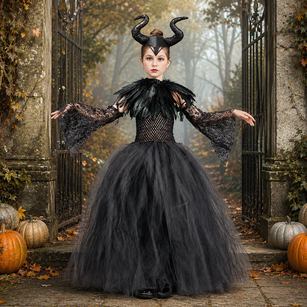 Herenear Deguisement Sorciere Fille, Costume Halloween Enfant, Dégu Herenear Deguisement Sorciere Fille, Costume Halloween Enfant, Dégu