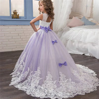 Robe Ceremonie Fille - Megan - Violette - Chez Mamie GiGi