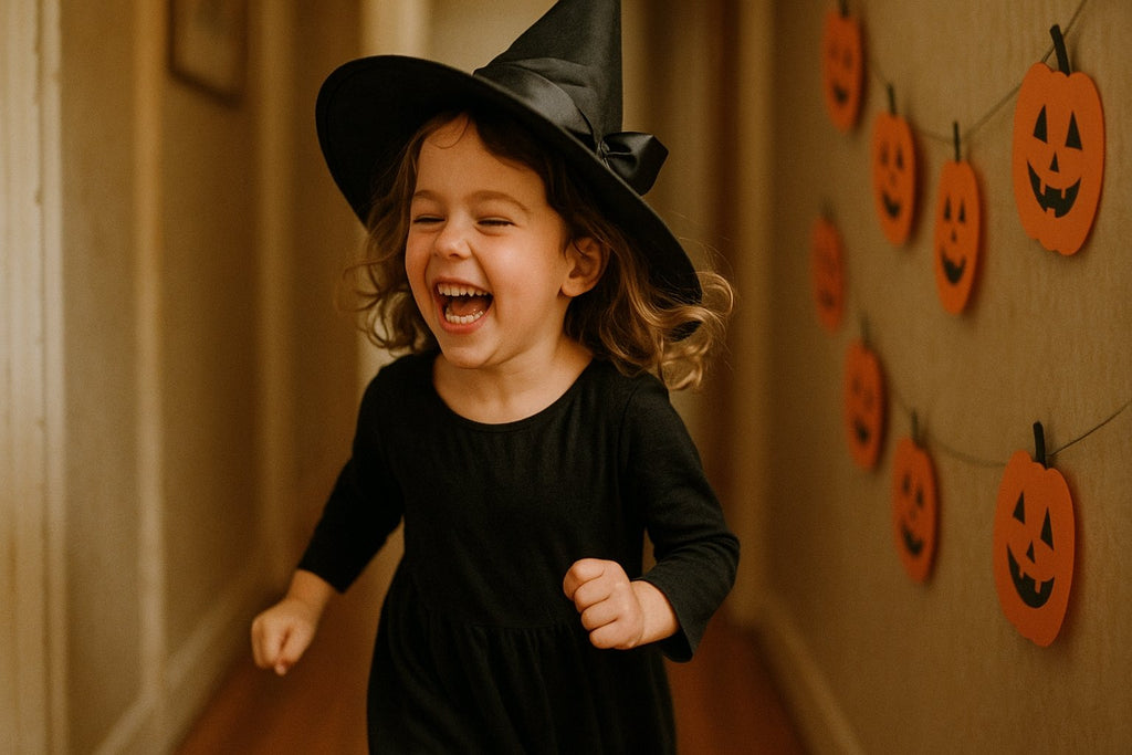 Accessoires Halloween enfant : chapeau, masque et maquillage sans prise de tête