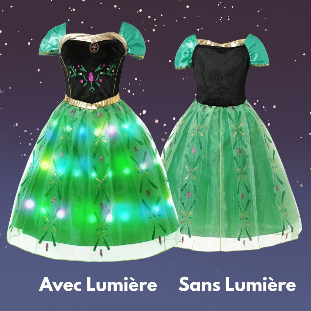 Robe Anna Reine des Neiges : L'Élégance Nordique en Douceur – Chez ...