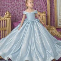 Robes filette mariage - bleu