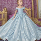 Robes filette mariage - bleu