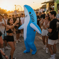 Deguisement requin gonflable- bleu