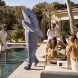 Deguisement requin gonflable-gris