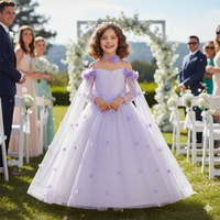 Robe demoiselle d'honneur fillette - violette