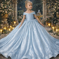 Robes filette mariage - bleu