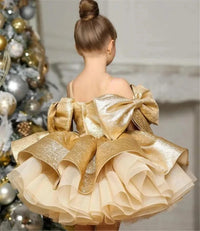 robe pour mariage filette-or