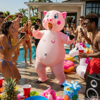 Deguisement cochon gonflable