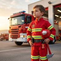 Déguisement de pompier-rouge