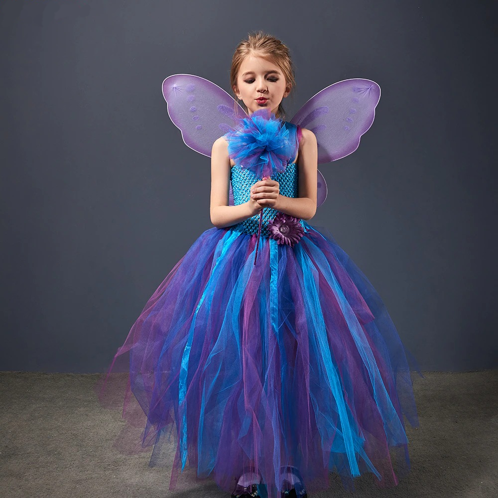 Déguisement robe princesse Licorne multicolores 4-5ans - 5 ans