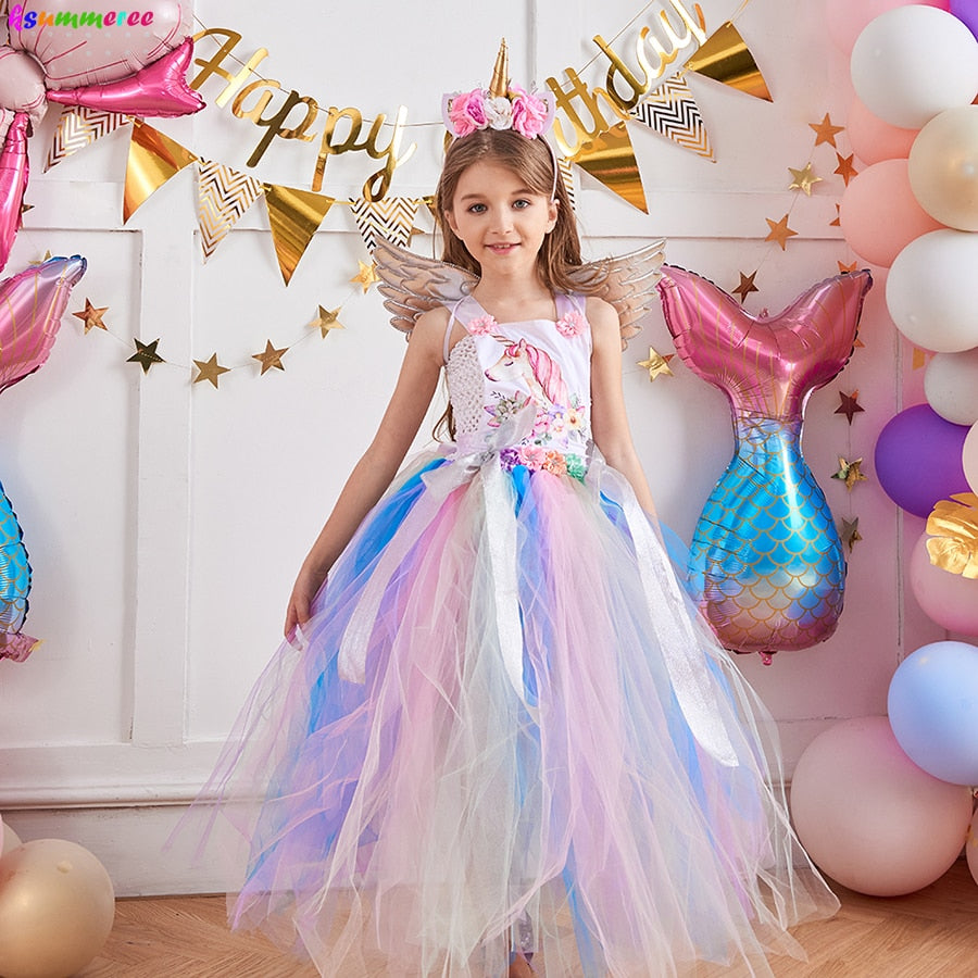 1-6 ans Kid Girl Robes Princesse Déguisement Robe de fête