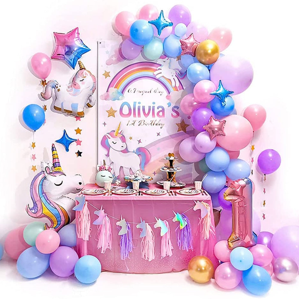 Pink Stitch Thème Filles Enfants Décoration d'anniversaire Ballons