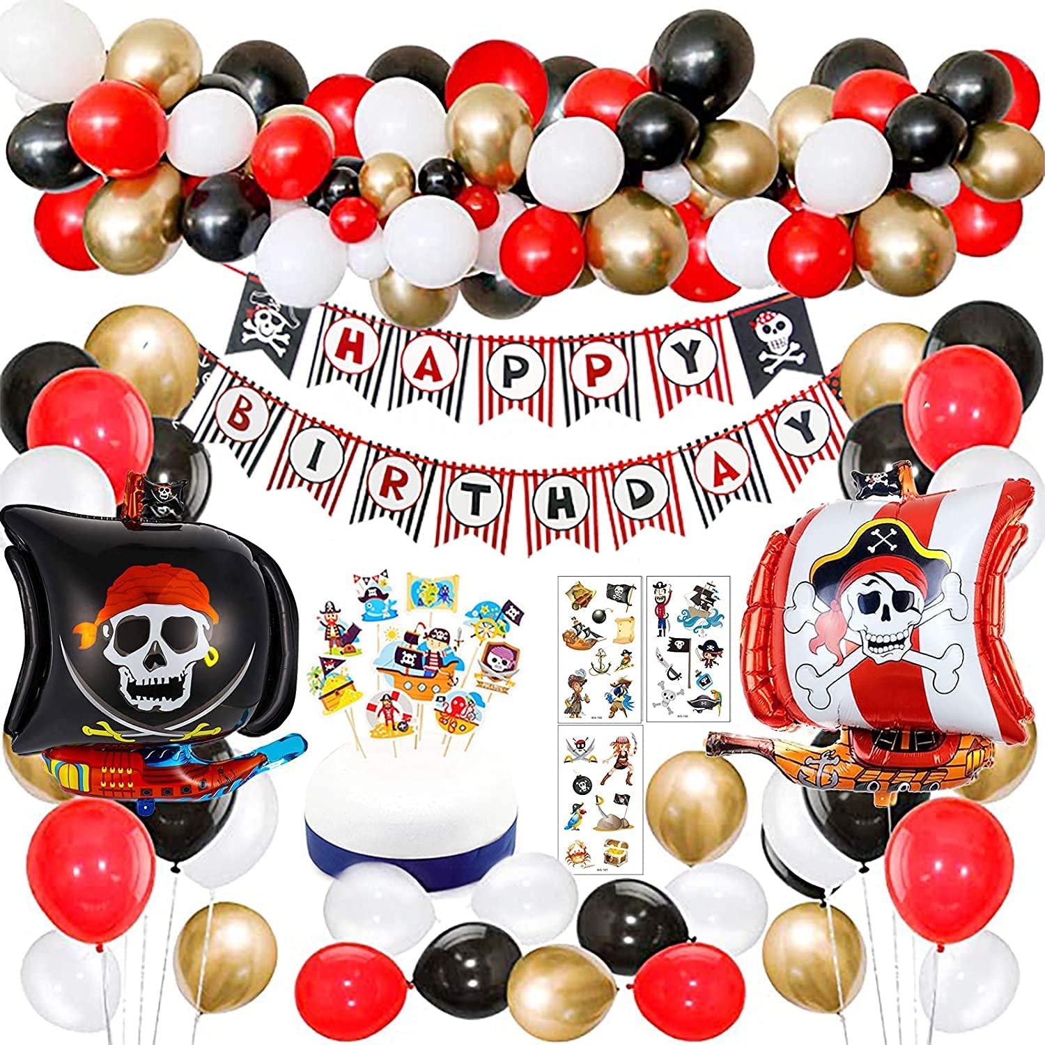 Kit de fête anniversaire pirate - Décoration anniversaire enfant