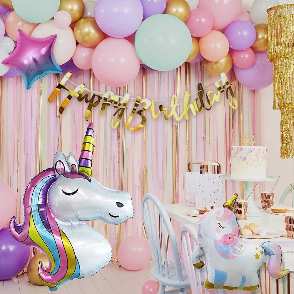 6 Ballons Happy Birthday Licorne Féerique pour l'anniversaire de votre  enfant - Annikids