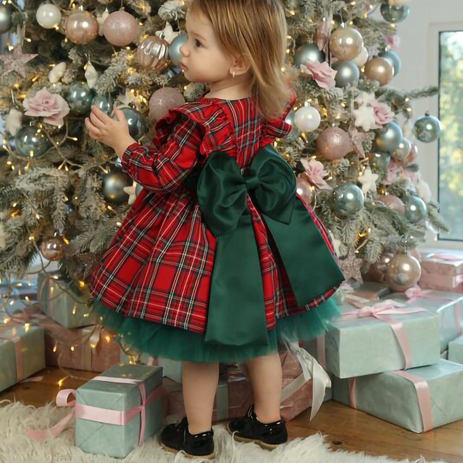 Robe de Noël fille – Chez Mamie Gigi