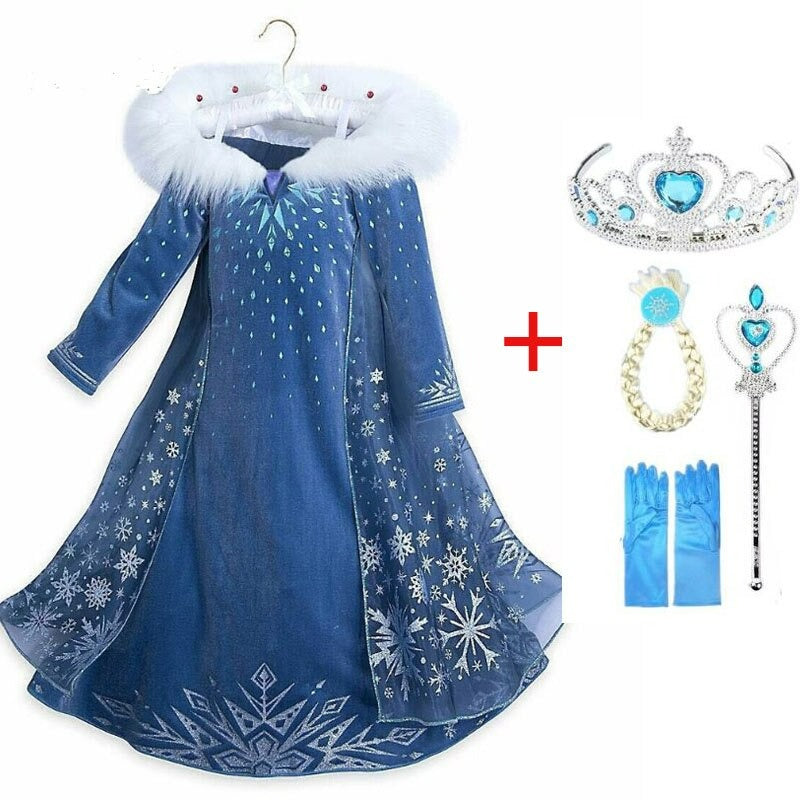LUCIDA - Déguisement Princesse des Glaces Bleues pour Fille - L